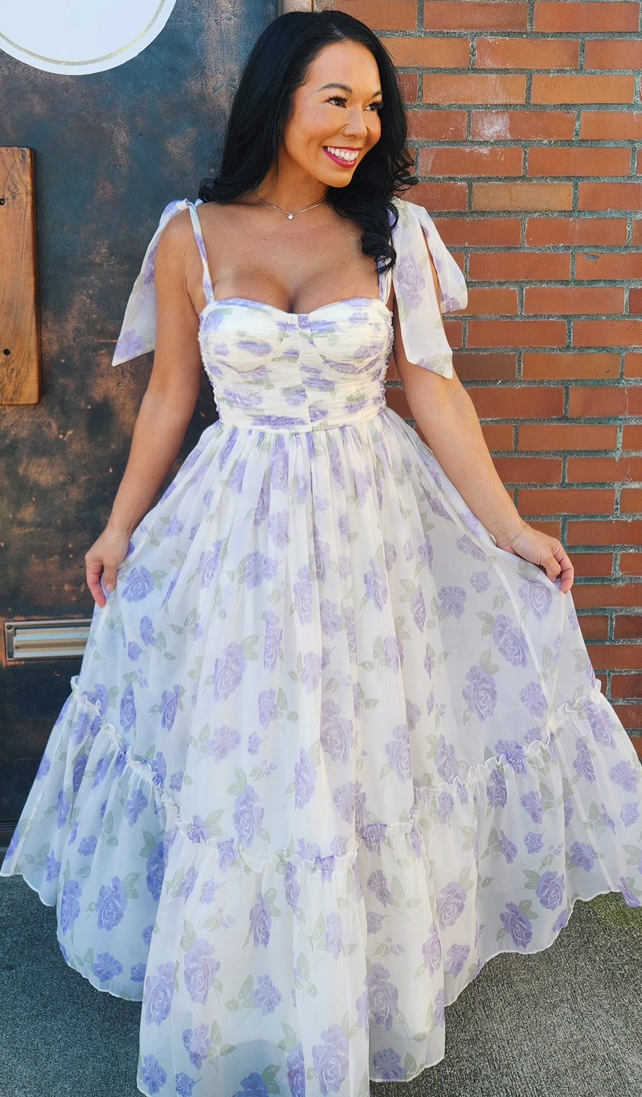 Lavender Garden Party Maxi Dress